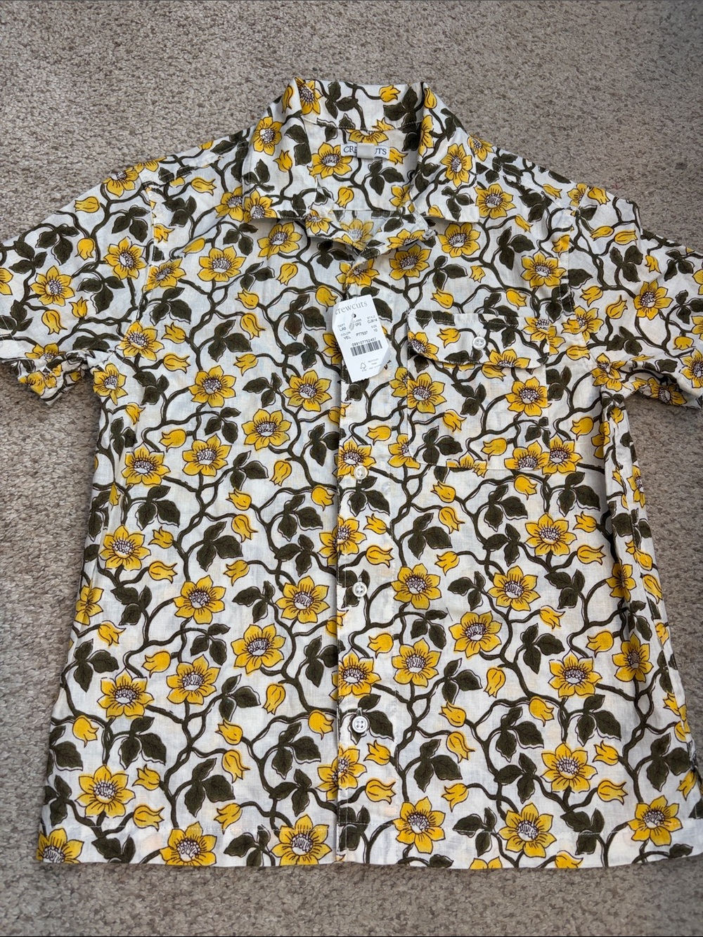 NWT J. Crew Linen Floral Shirt, 10